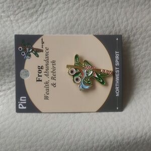 'Change New Season' Frog Pin Indigenous Design by Douglas LaFortune Coast Salish